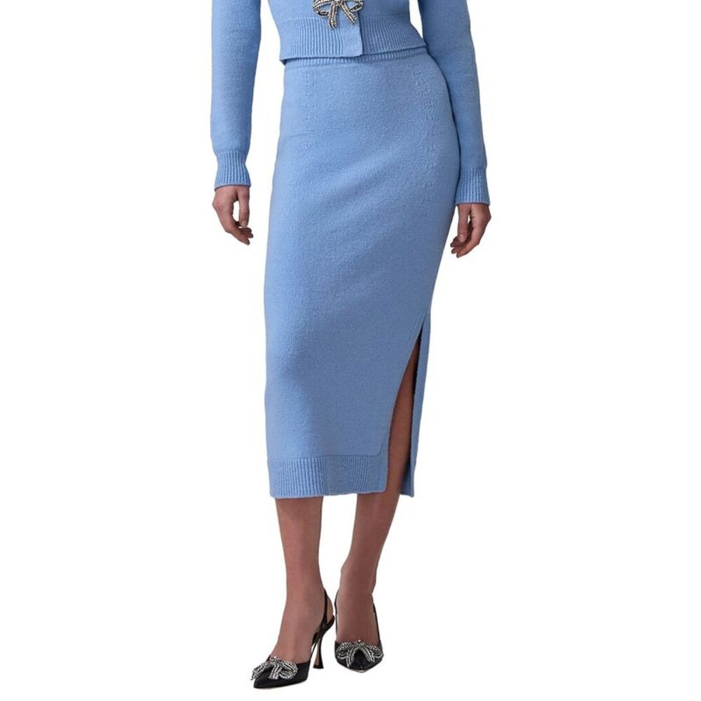 Carolina Herrera Womens Wool & Cashmere-Blend Pencil Skirt